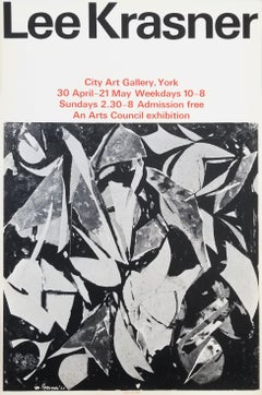 Retro City Art Gallery (Bird Talk) Poster /// Lee Krasner Female Woman Abstract Artist