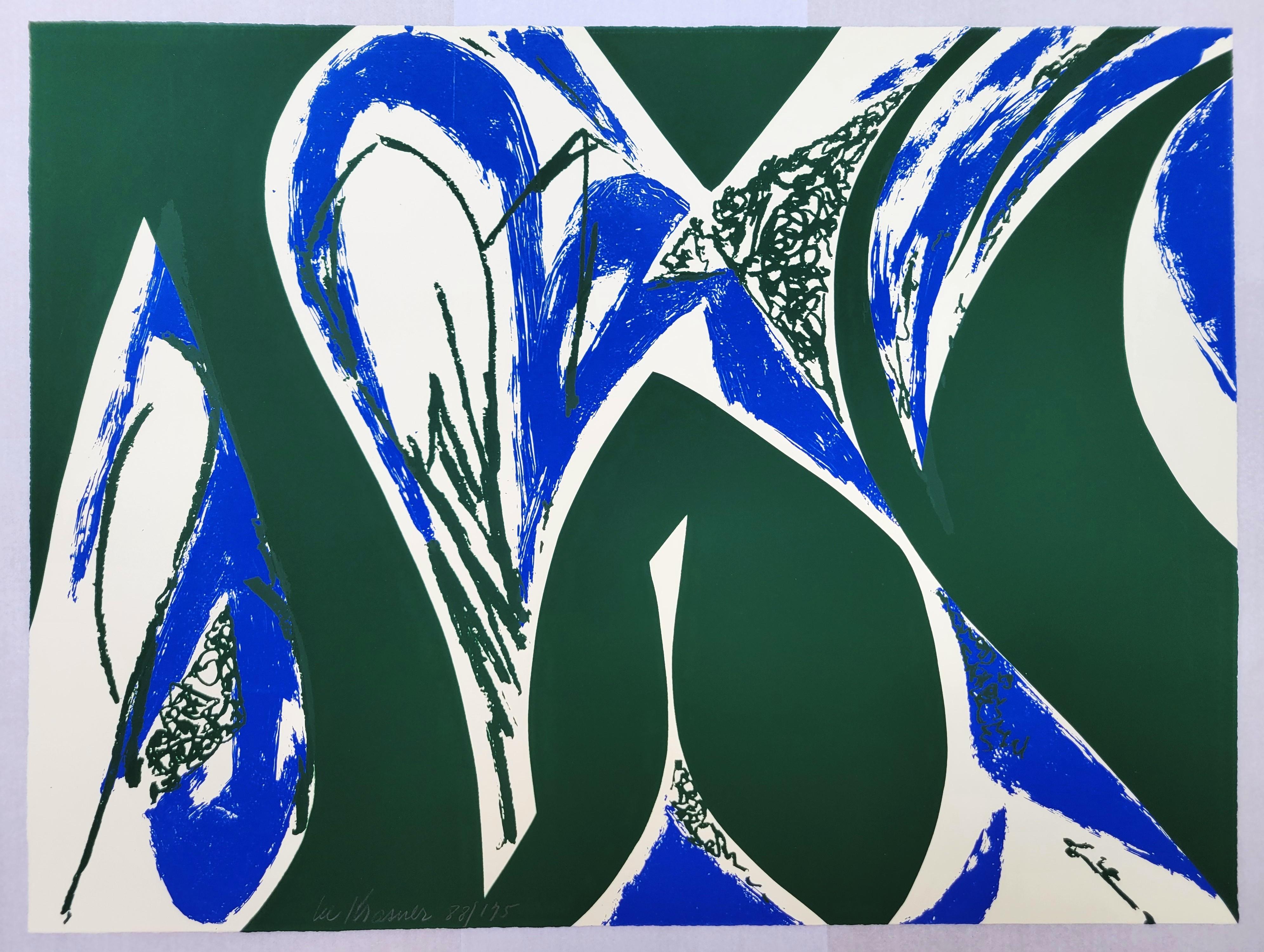 Free Space /// Lee Krasner Screenprint Abstract Expressionist Female Artist Art For Sale 1
