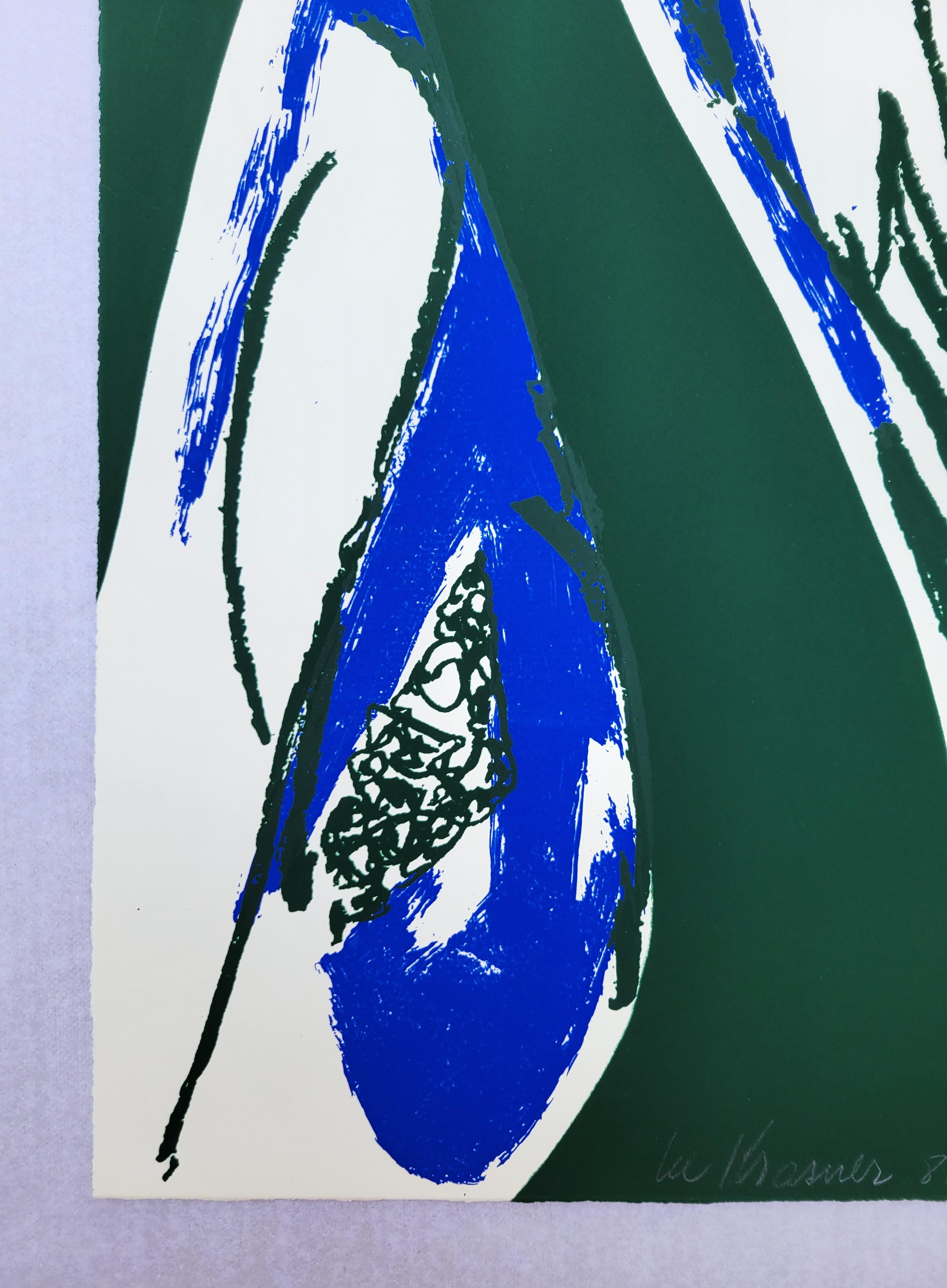 Free Space /// Lee Krasner Screenprint Abstract Expressionist Female Artist Art For Sale 2