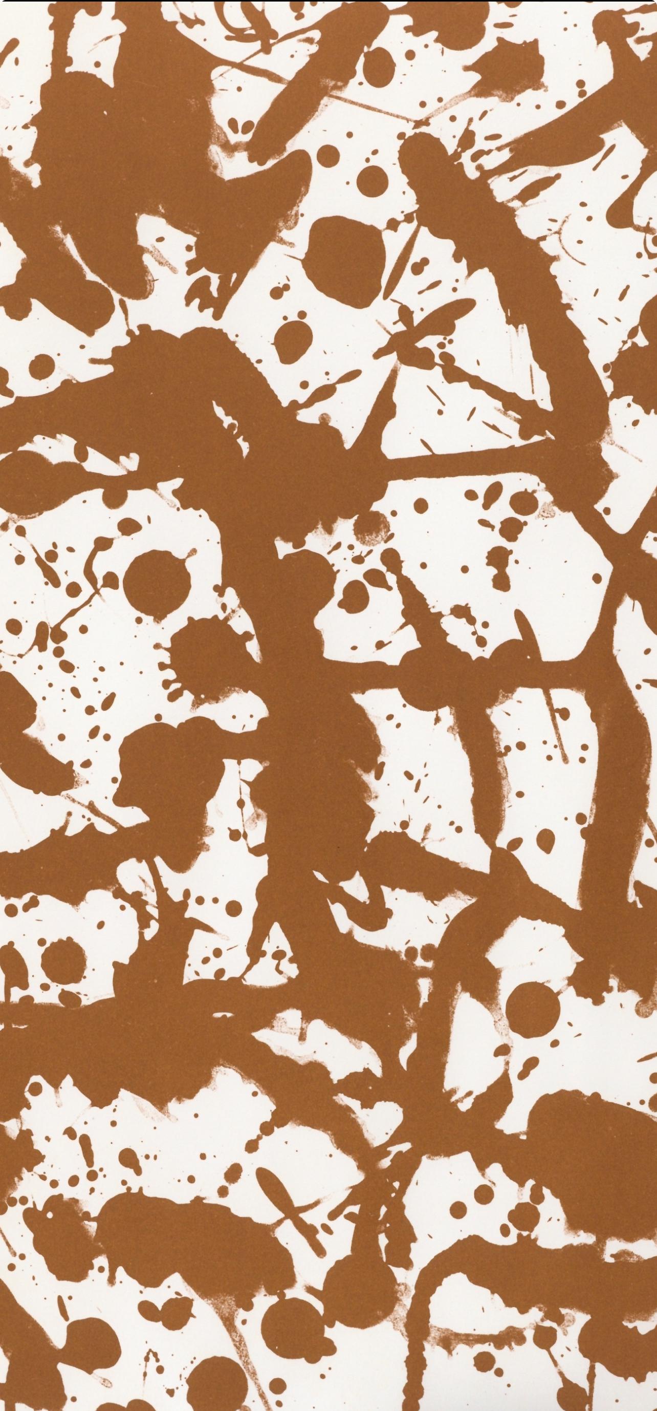 Krasner, Composición, En memoria de mis sentimientos (después) - Abstract Print Marrón de Lee Krasner