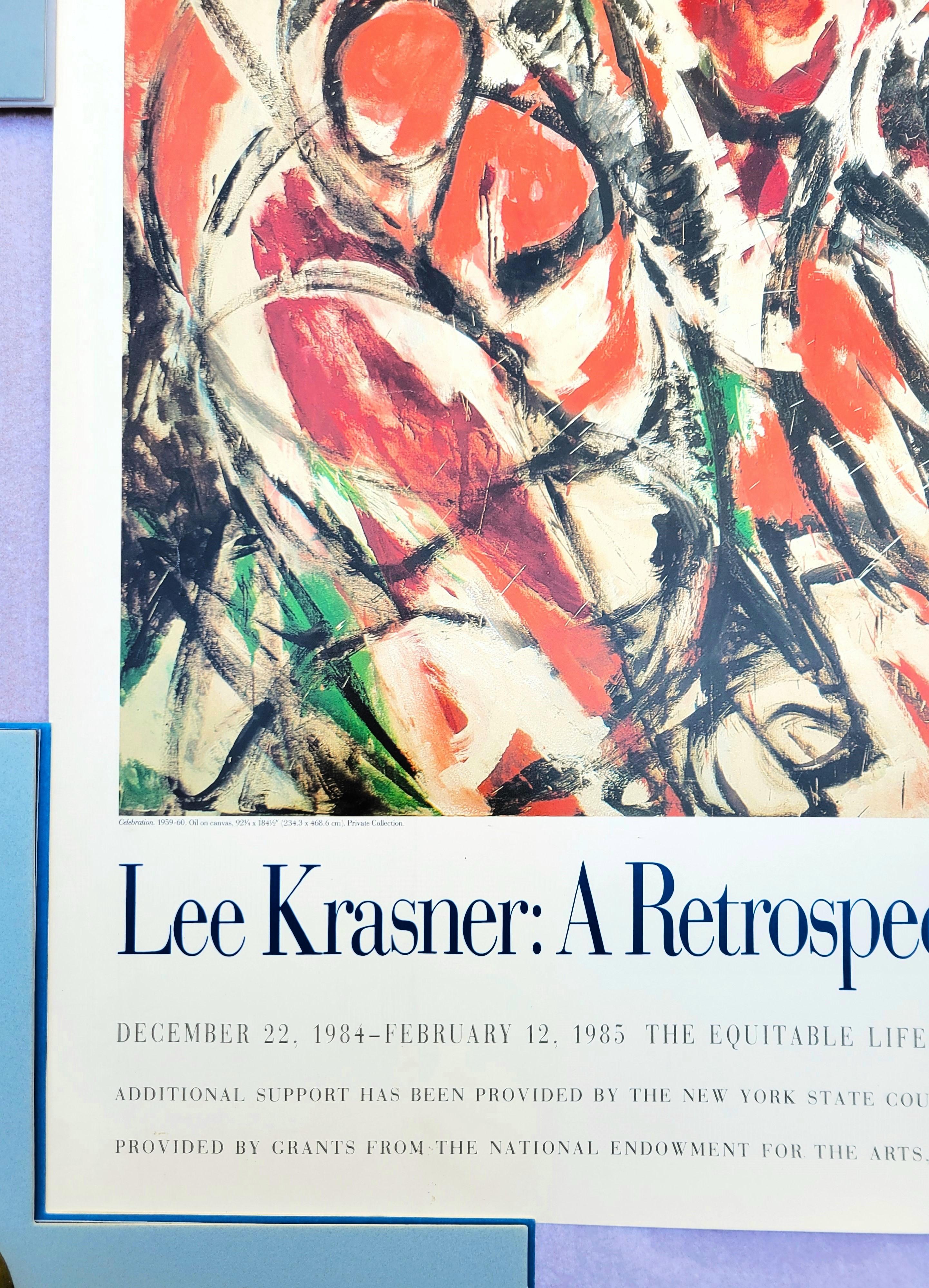 Lee Krasner: Una Retrospectiva - El Museo de Arte Moderno (Celebración) Cartel en venta 1