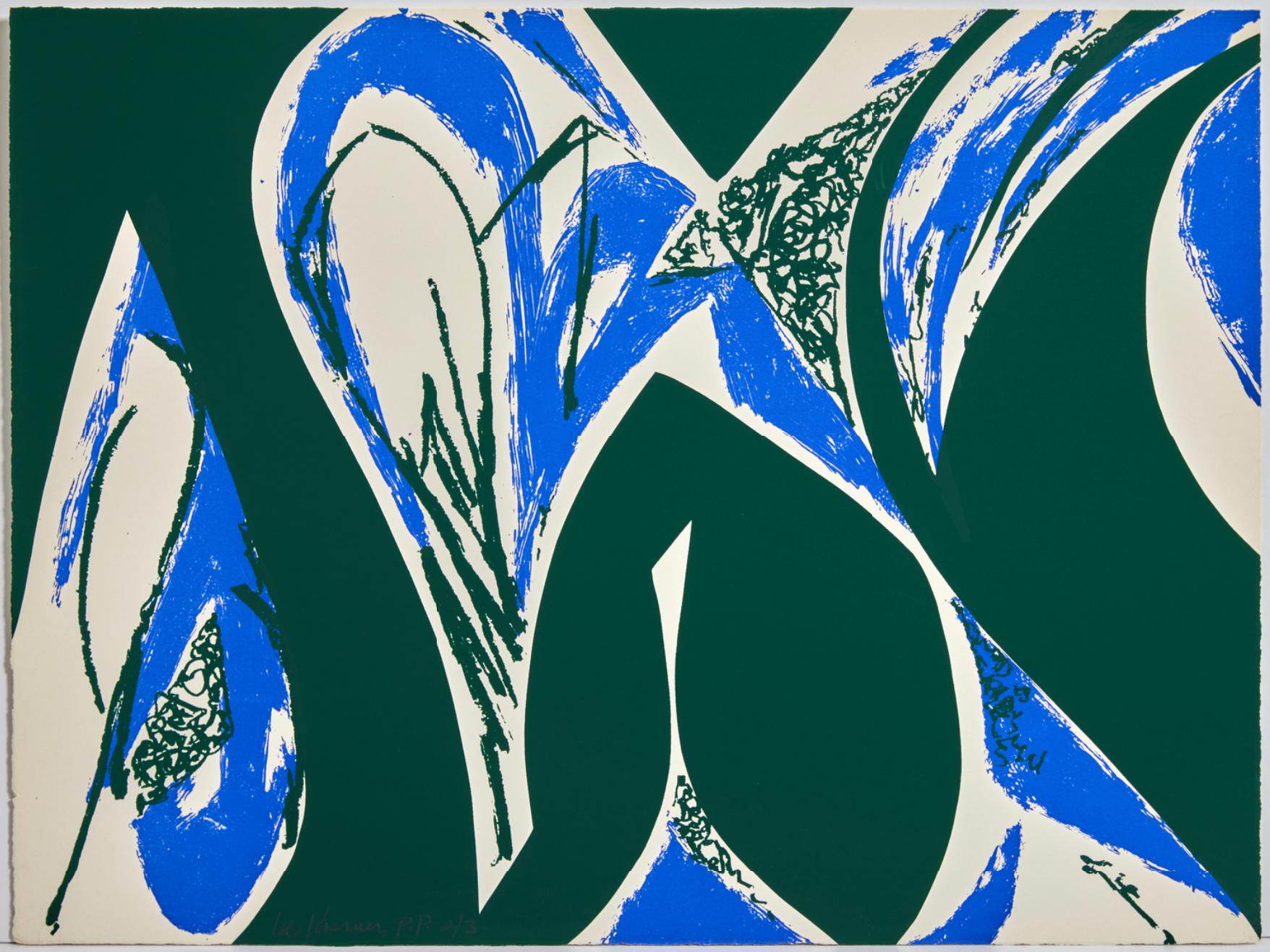 Lee Krasner, Free Space (Blue), 1975