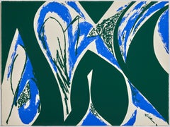 Lee Krasner - Lee Krasner, Free Space (Blue), 1975 Vintage Lee Krasner, Free Space (Blue), 1975