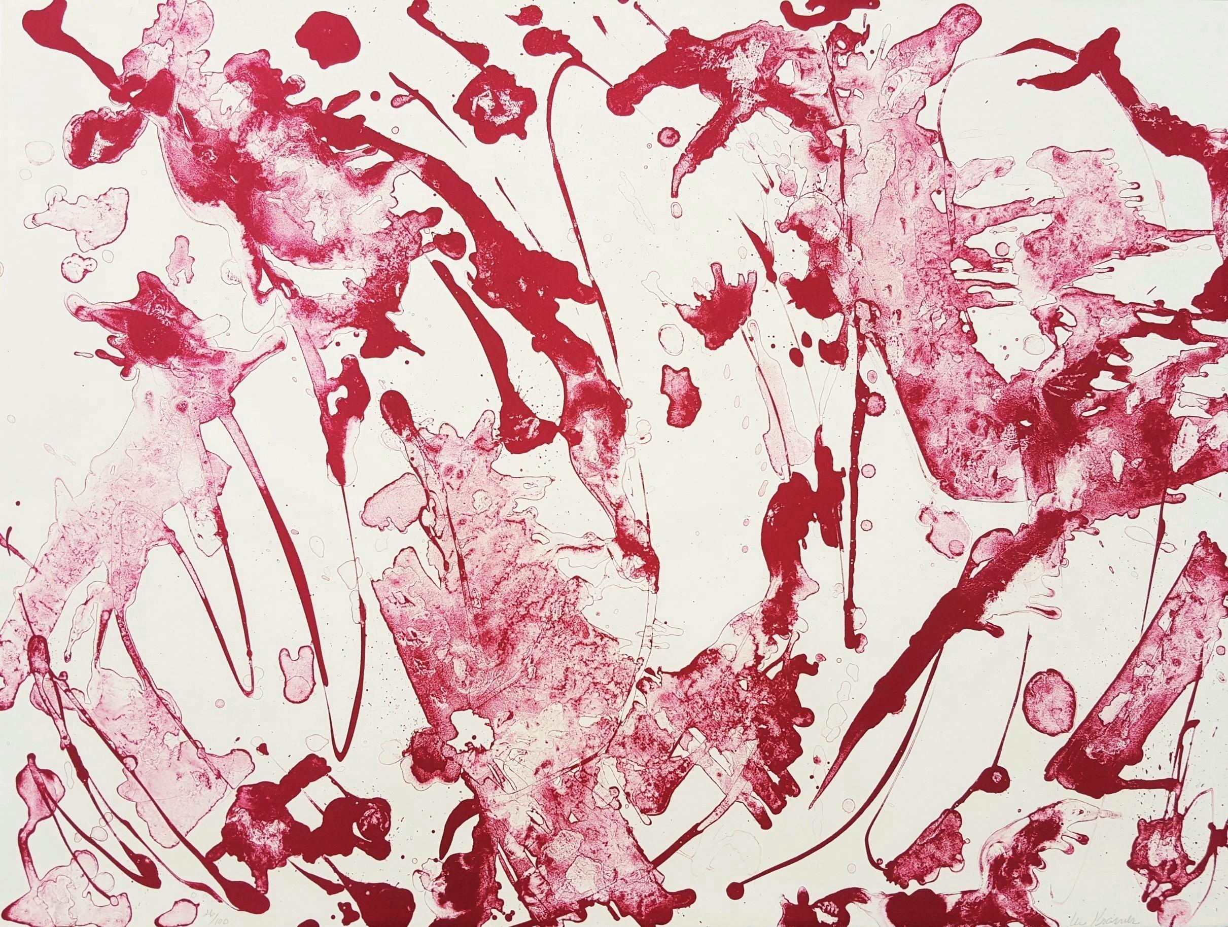 Lee Krasner Abstract Print - Pink Stone (also called Rose Stone)