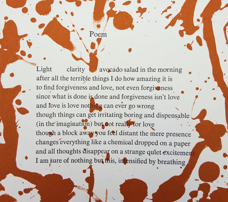 Lee Krasner Poem For Sale at 1stDibs