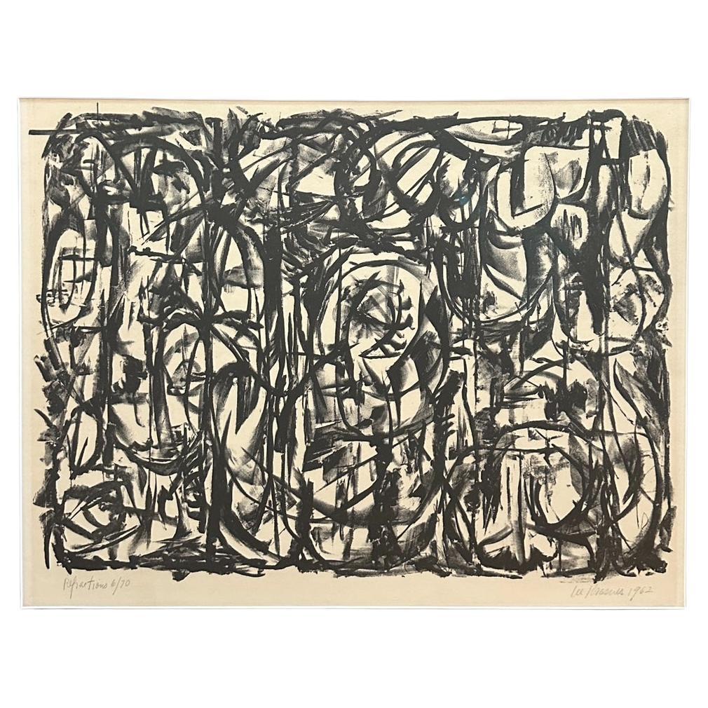 A fine and scarce lithograph by Lee Krasner. Signed, titled, and dated. Numbered 7/70. A crisp and dark impression.