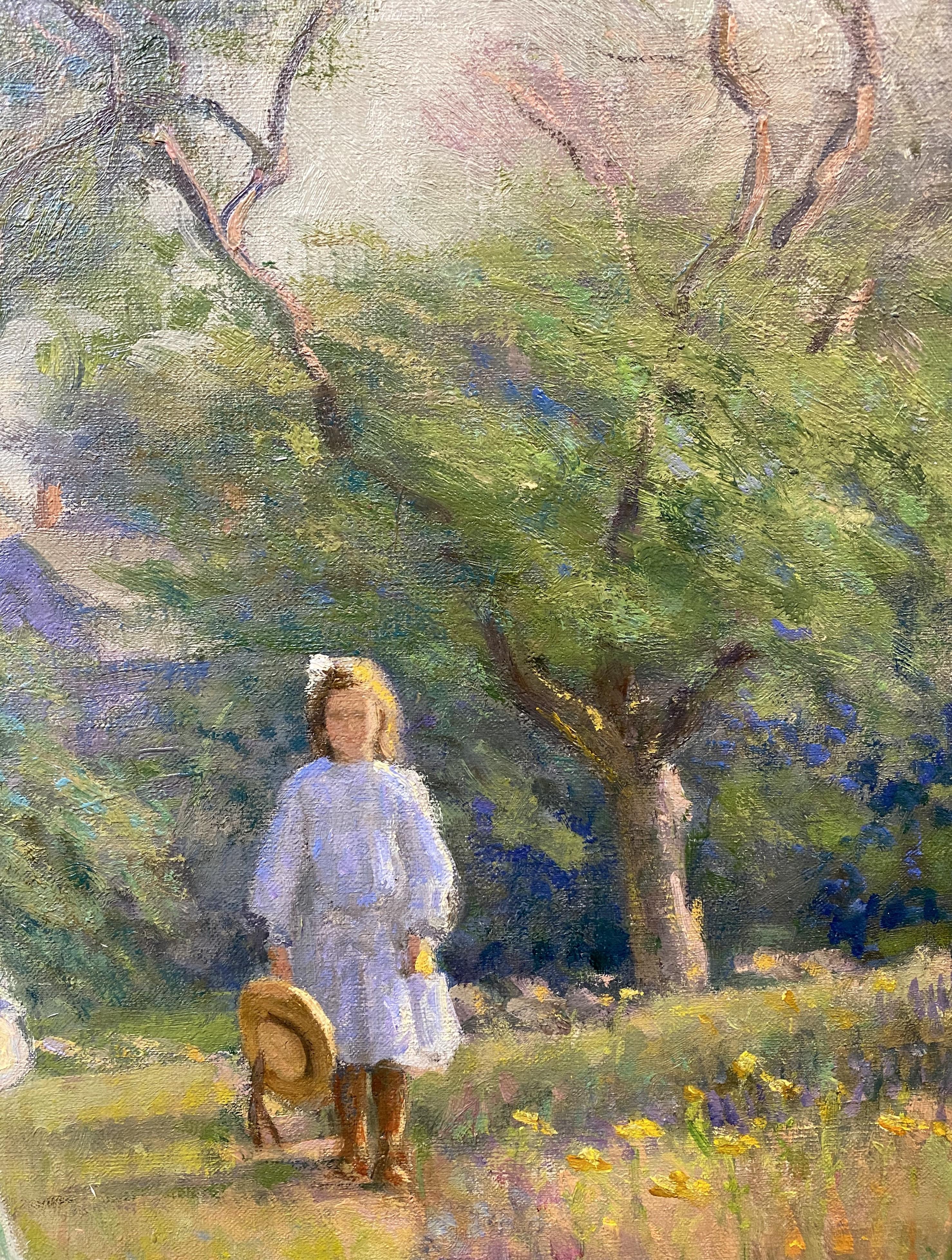 Días de vacaciones - Landscape Painting Marrón de Lee Lufkin Kaula