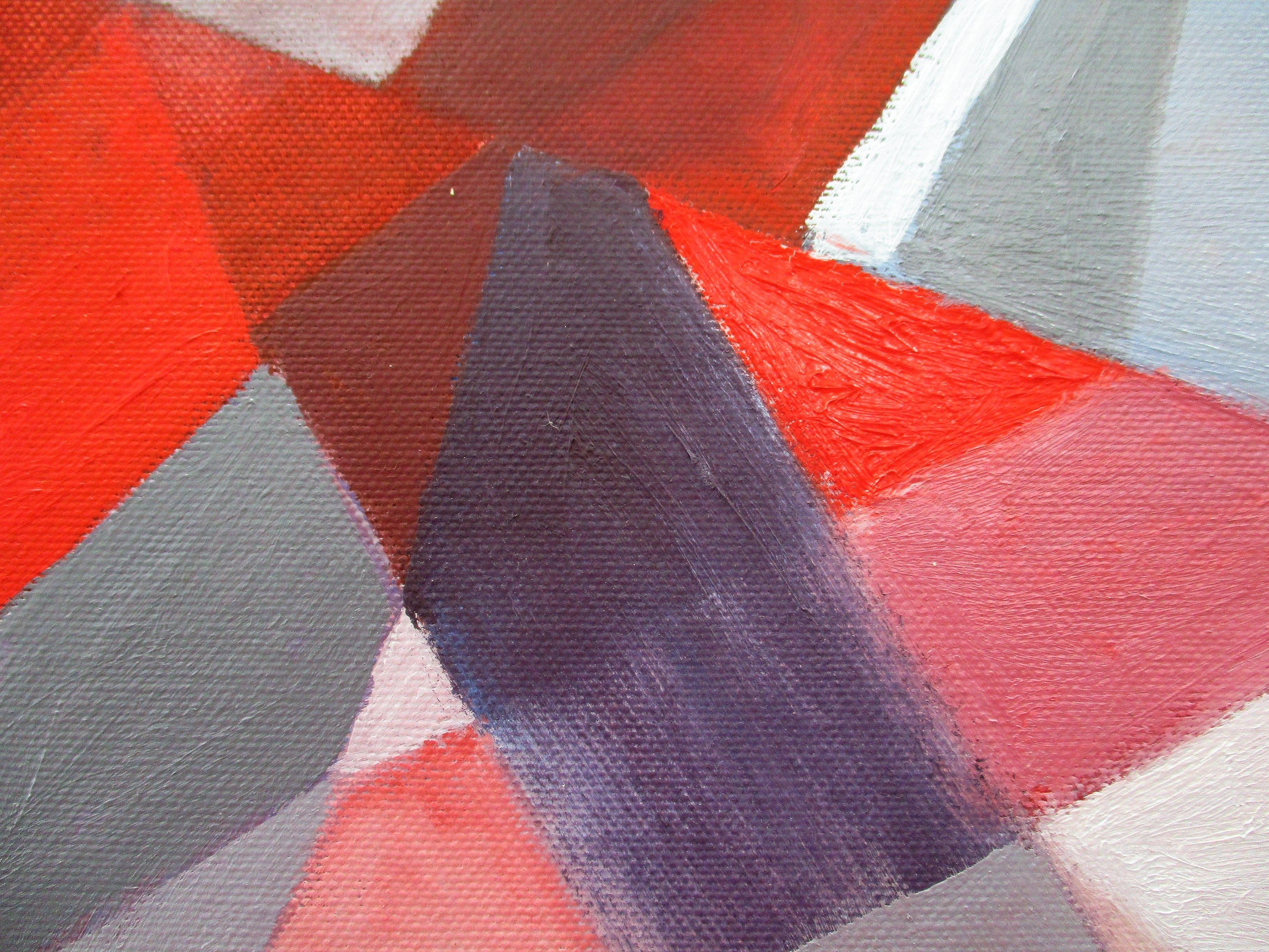 orgoglio e gioia, Pittura, Olio su tela - Abstract Painting Rosa di Lee Panizza