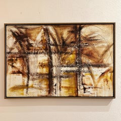 Lee Porzio Mixed Media Painting Midcentury Scottsdale Arizona Artist