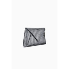 Lee 'Pouchet' Clutch Large Gunmetal Chainmail
