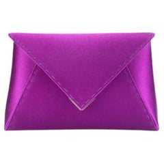 Embrague Lee 'Pouchet' Pequeño Boysenberry Satén