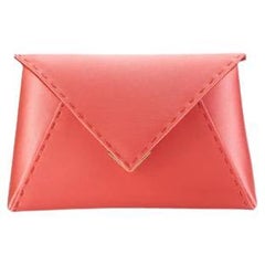Lee 'Pouchet' Clutch Small Coral Reef Satin