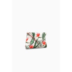 Lee 'Pouchet' Clutch Small Custom Birds of Paradise Satin