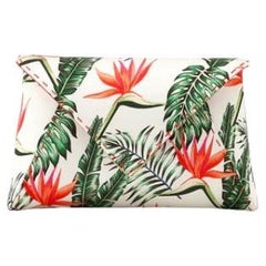 Lee 'Pouchet' Clutch Small Custom Birds of Paradise Satin