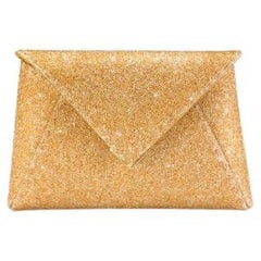Lee 'Pouchet' Clutch Small Emperor's Gold Swarovski Rock Crystal