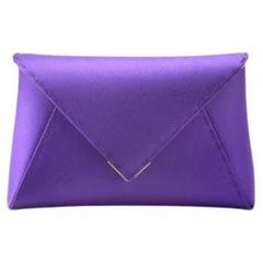 Lee 'Pouchet' Clutch Small Royal Purple Satin