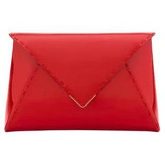 Lee 'Pouchet' Clutch Small Valentine Red Patent Leather