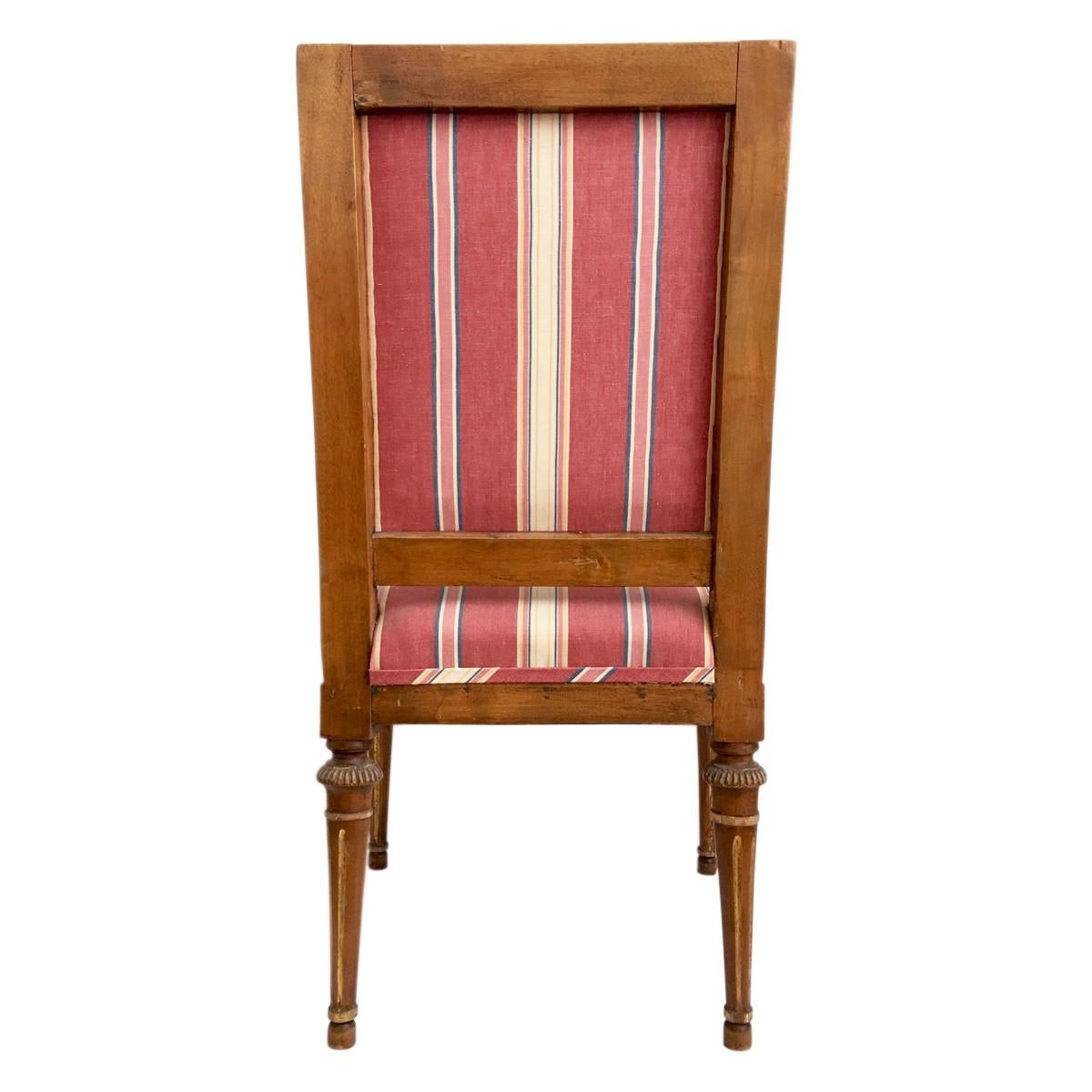 Lee Radziwill Gustavian Parcel-Gilt Jospeh Ruste Style Accent Chair, Stockholm In Good Condition In Lambertville, NJ