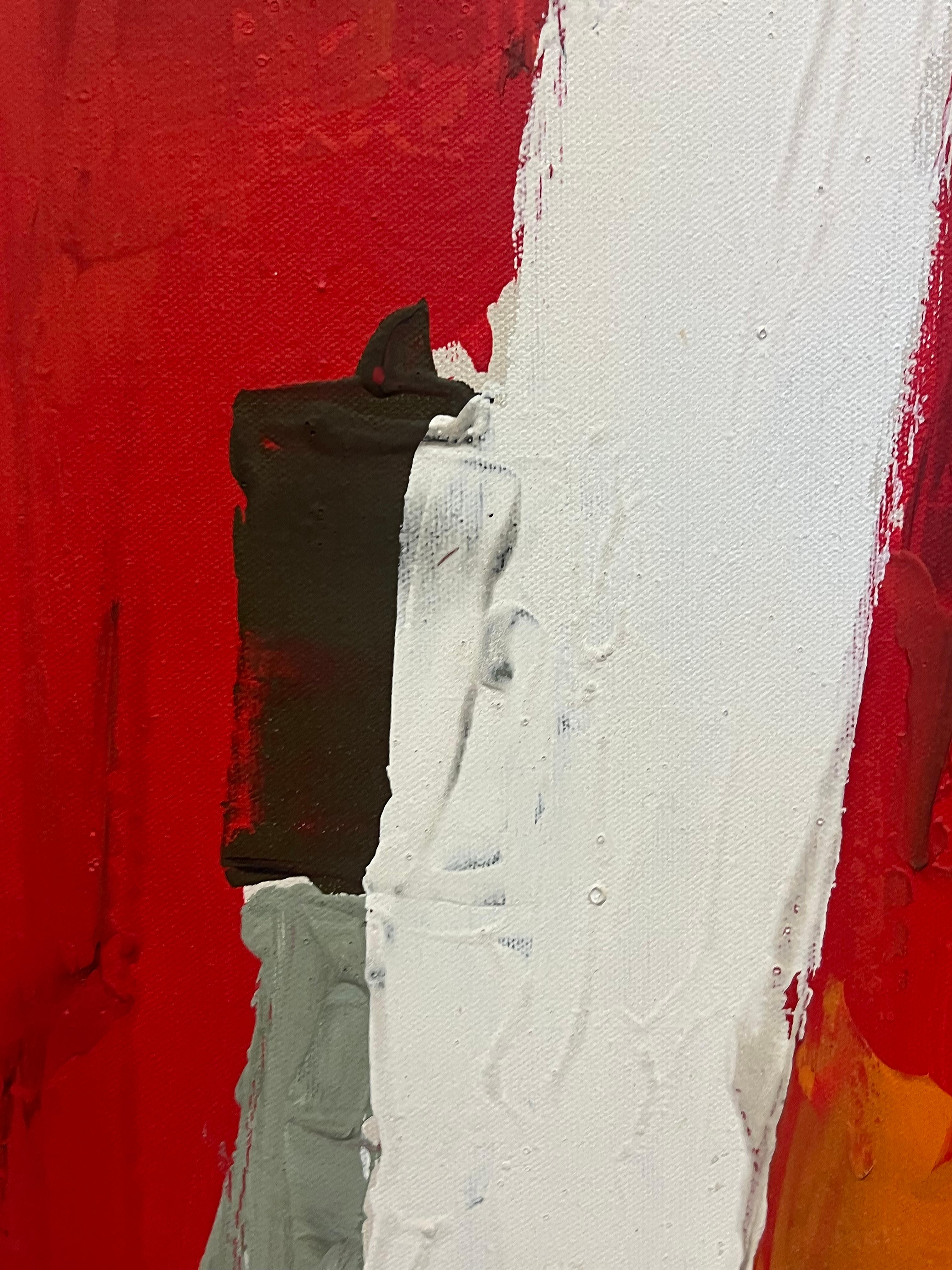 Lee Reynolds Pittura ad olio astratta della metà degli anni '60 per Vanguard Studios In condizioni buone a Miami, FL