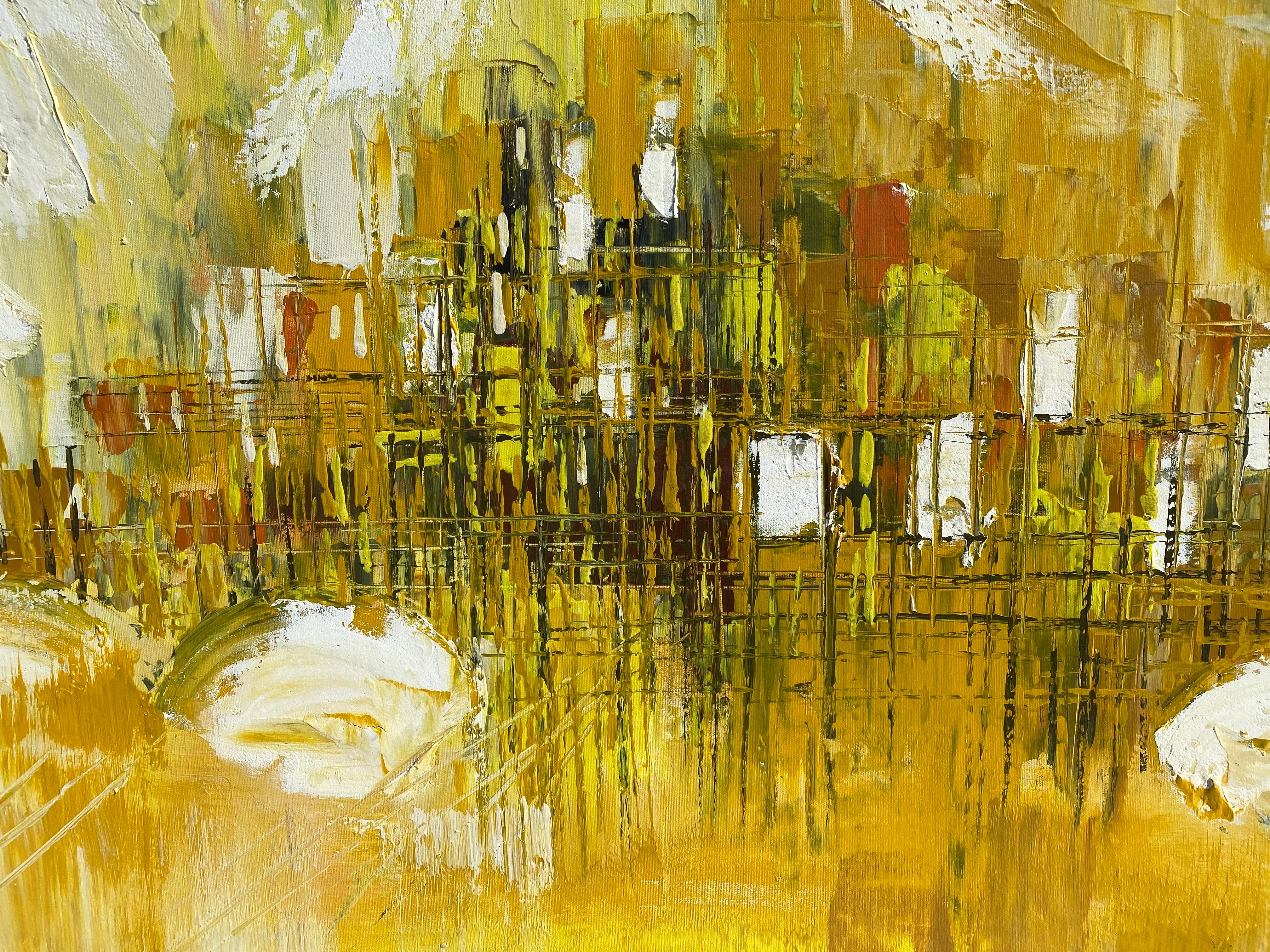 Lee Reynolds Mid-Century Modern Acrylic Painting 5
