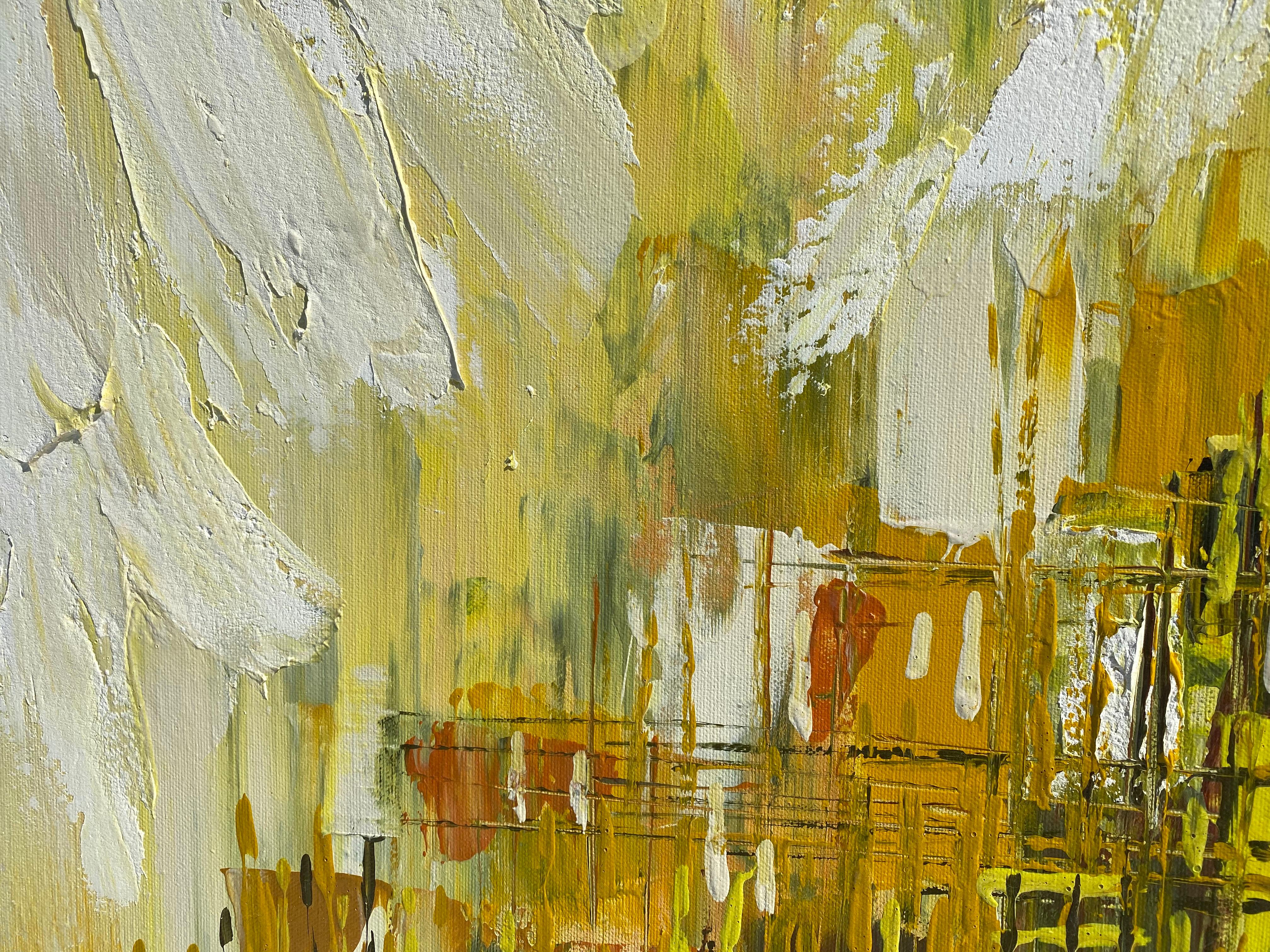 Lee Reynolds Mid-Century Modern Acrylic Painting 8