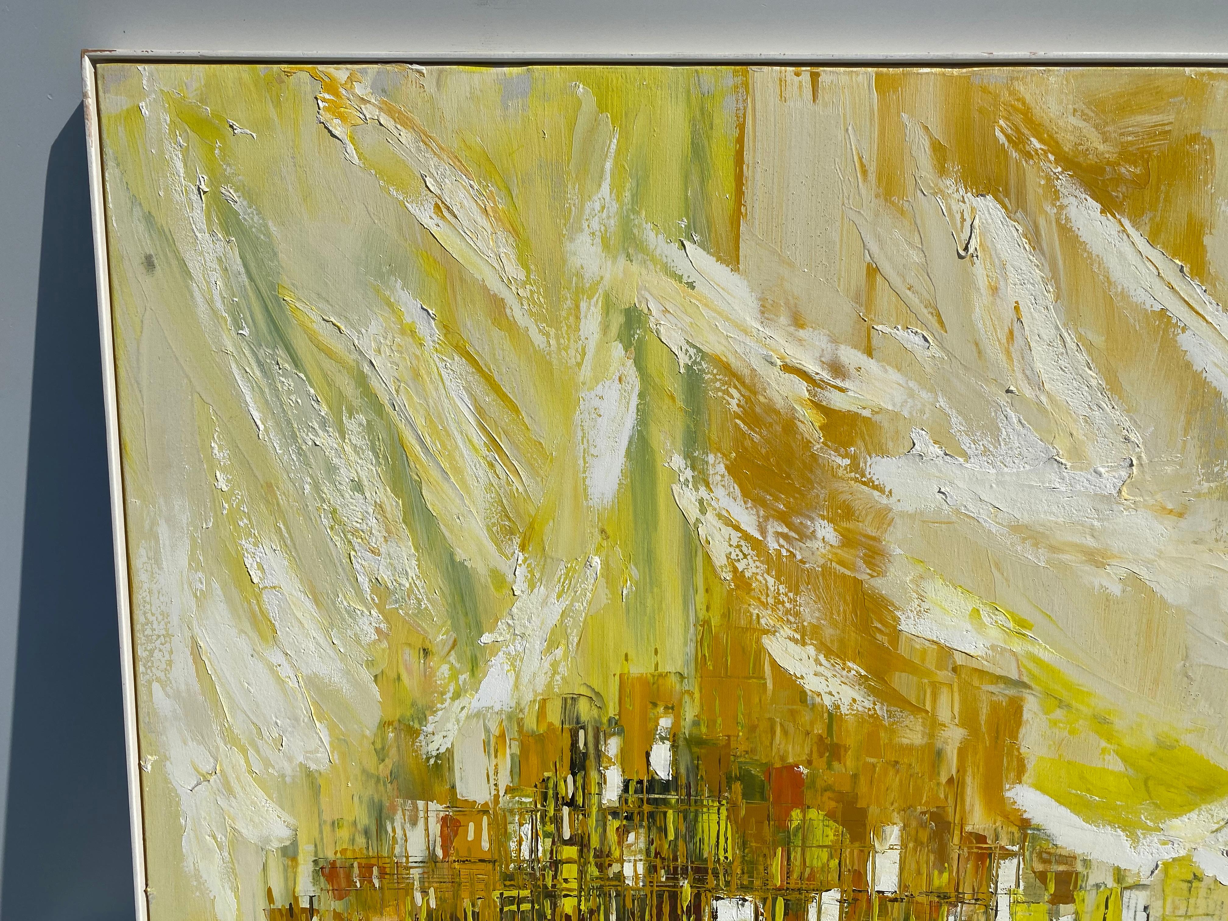 North American Lee Reynolds Mid-Century Modern Acrylic Painting