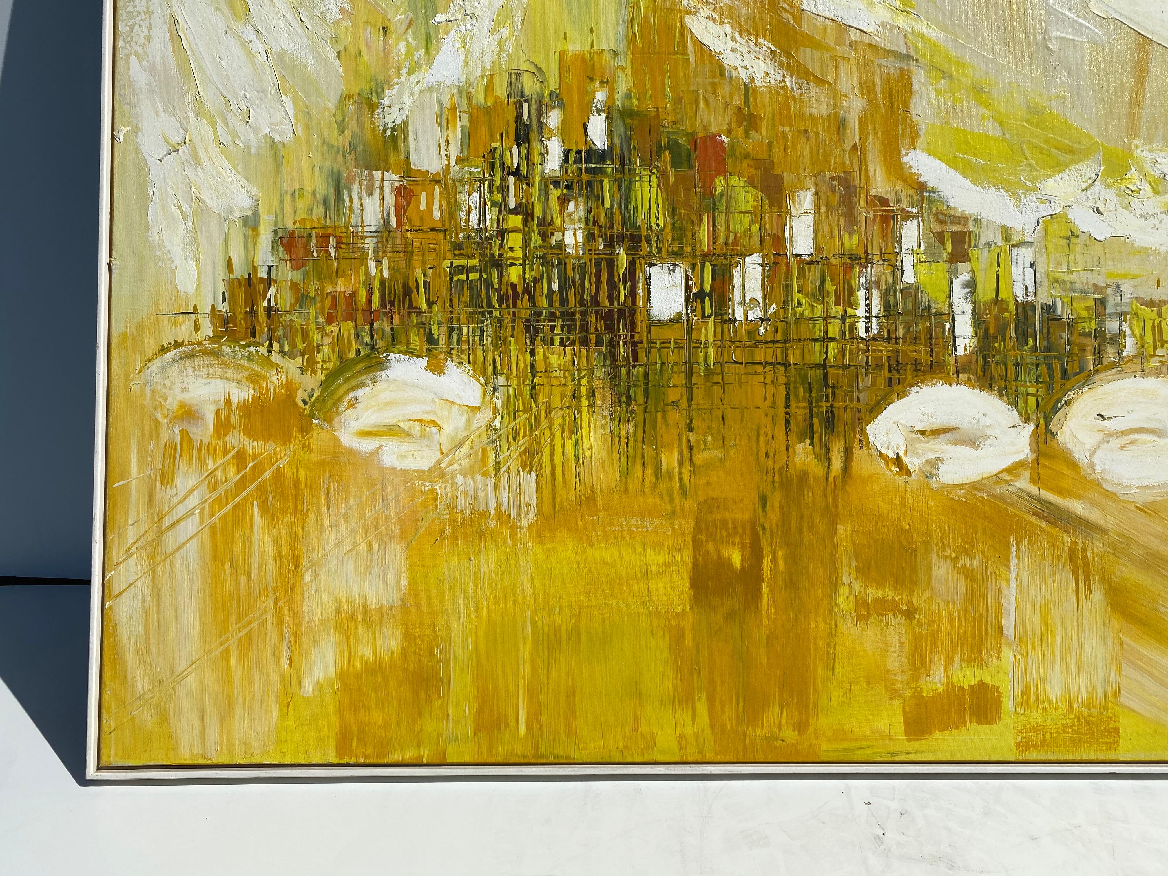 Mid-20th Century Lee Reynolds Mid-Century Modern Acrylic Painting