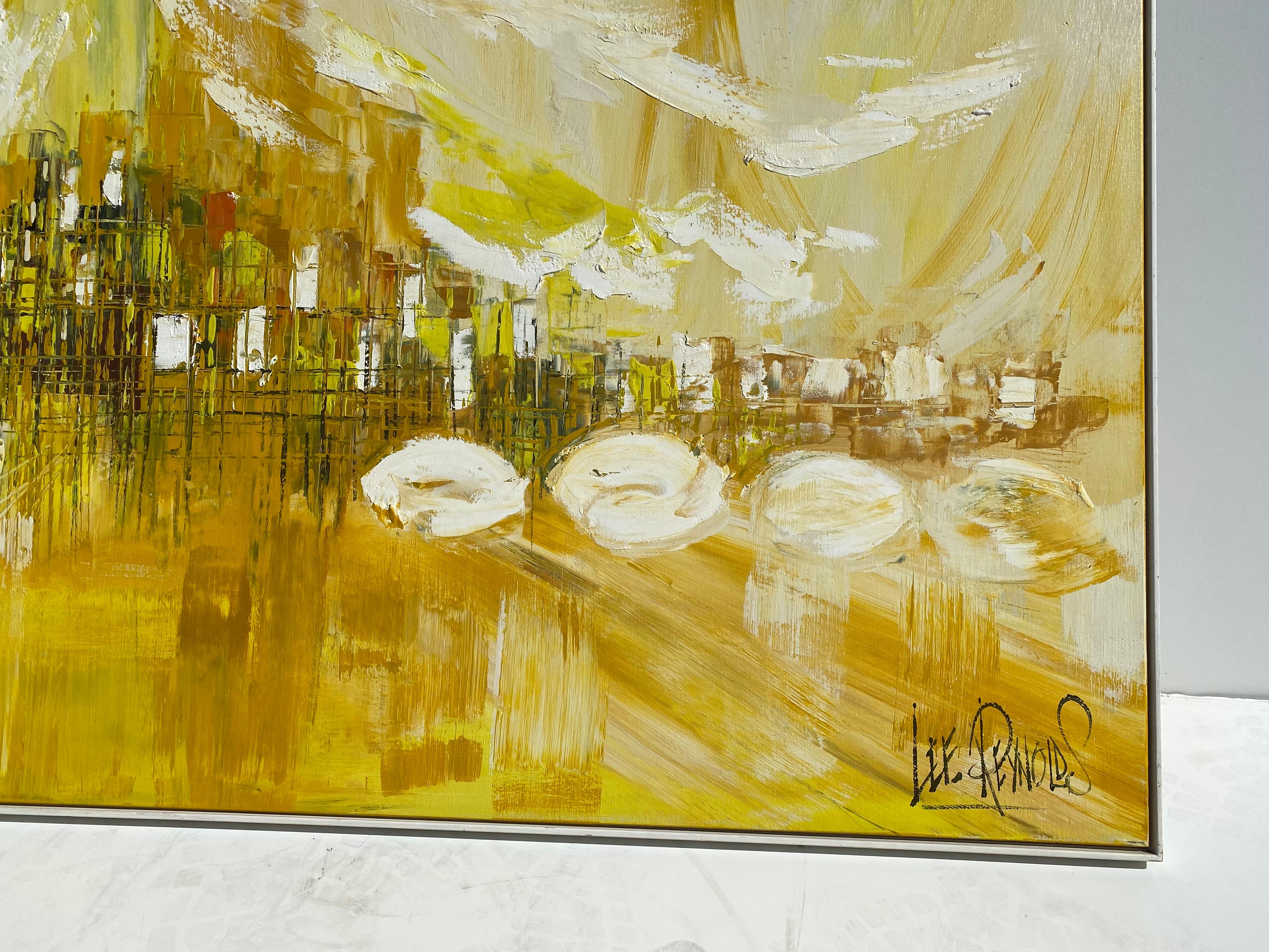 Lee Reynolds Mid-Century Modern Acrylic Painting 1
