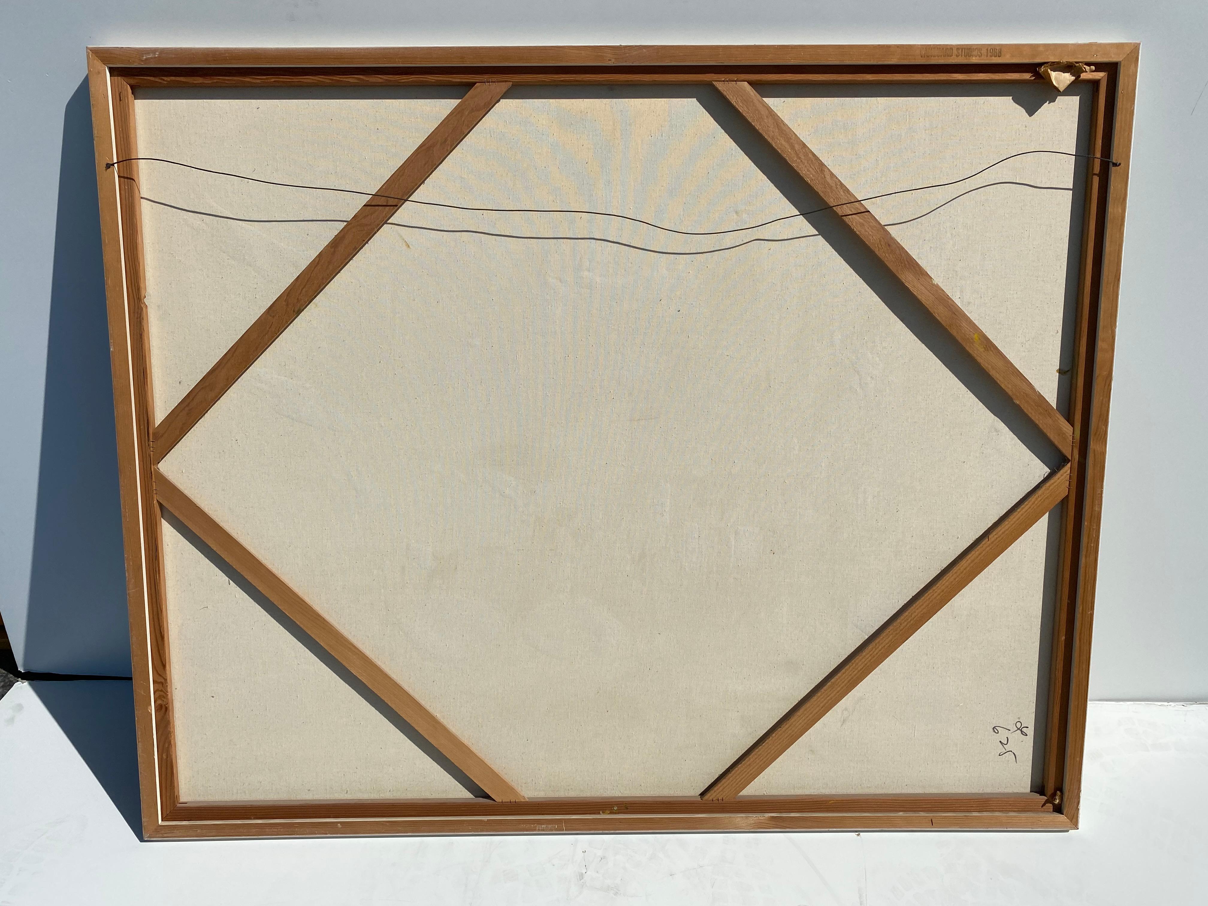 Lee Reynolds Mid-Century Modern Acrylic Painting 4
