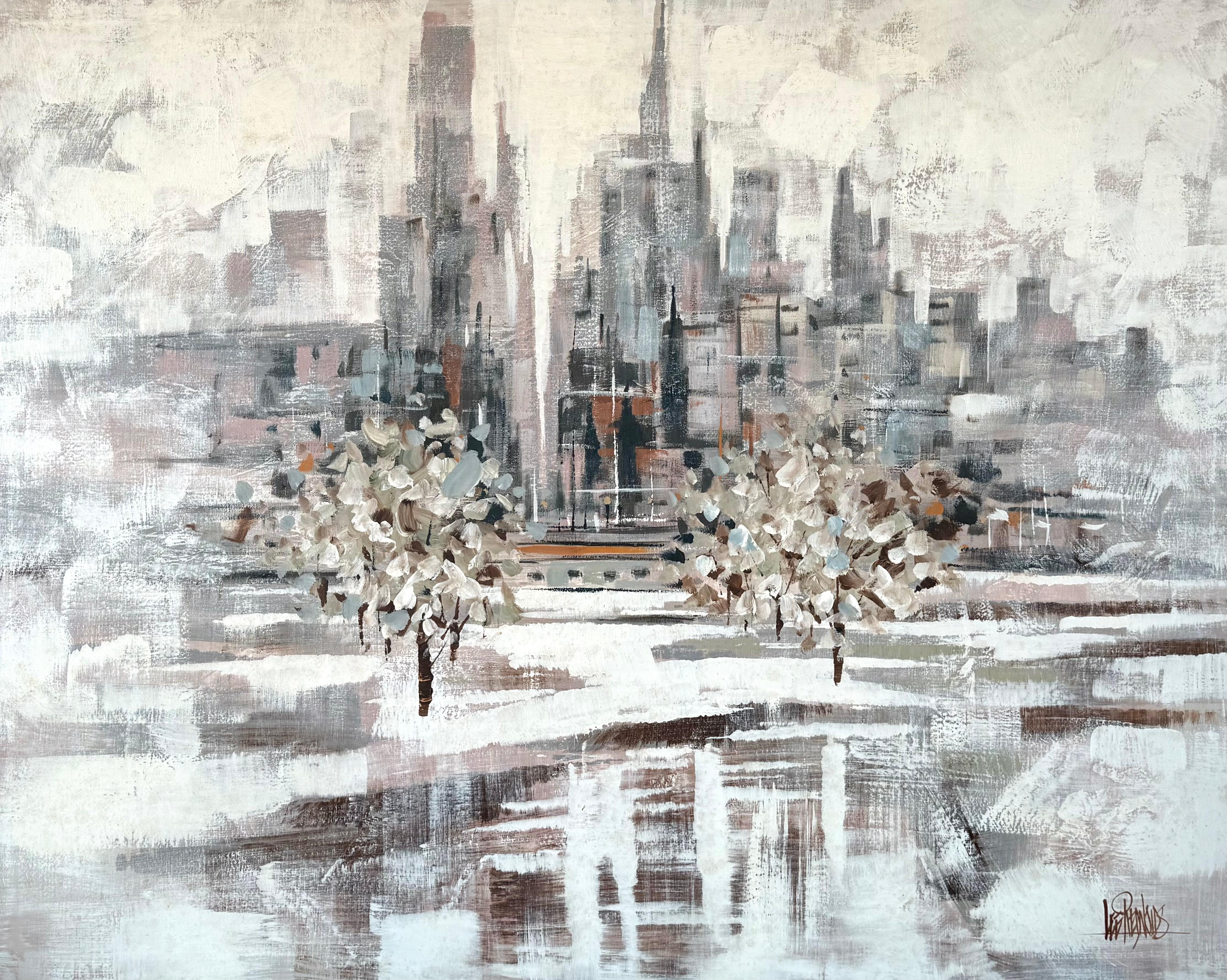 Paysage urbain - Contemporain Painting par Lee Reynolds