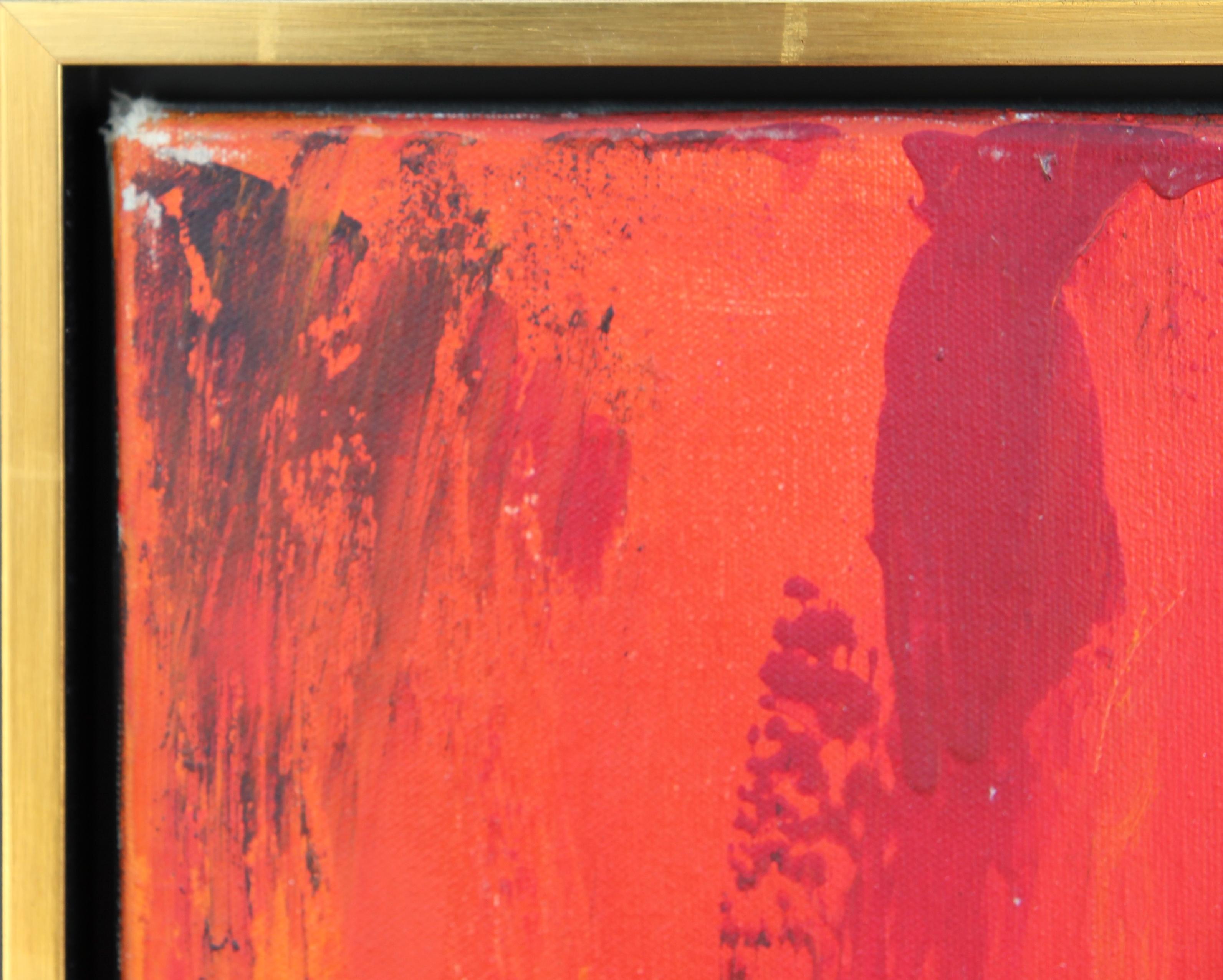 Large Red and Orange Abstract Painting 1