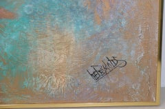 Lee Reynolds Vanguard Studios Mid Century Abstract Oil Painting c.1960s