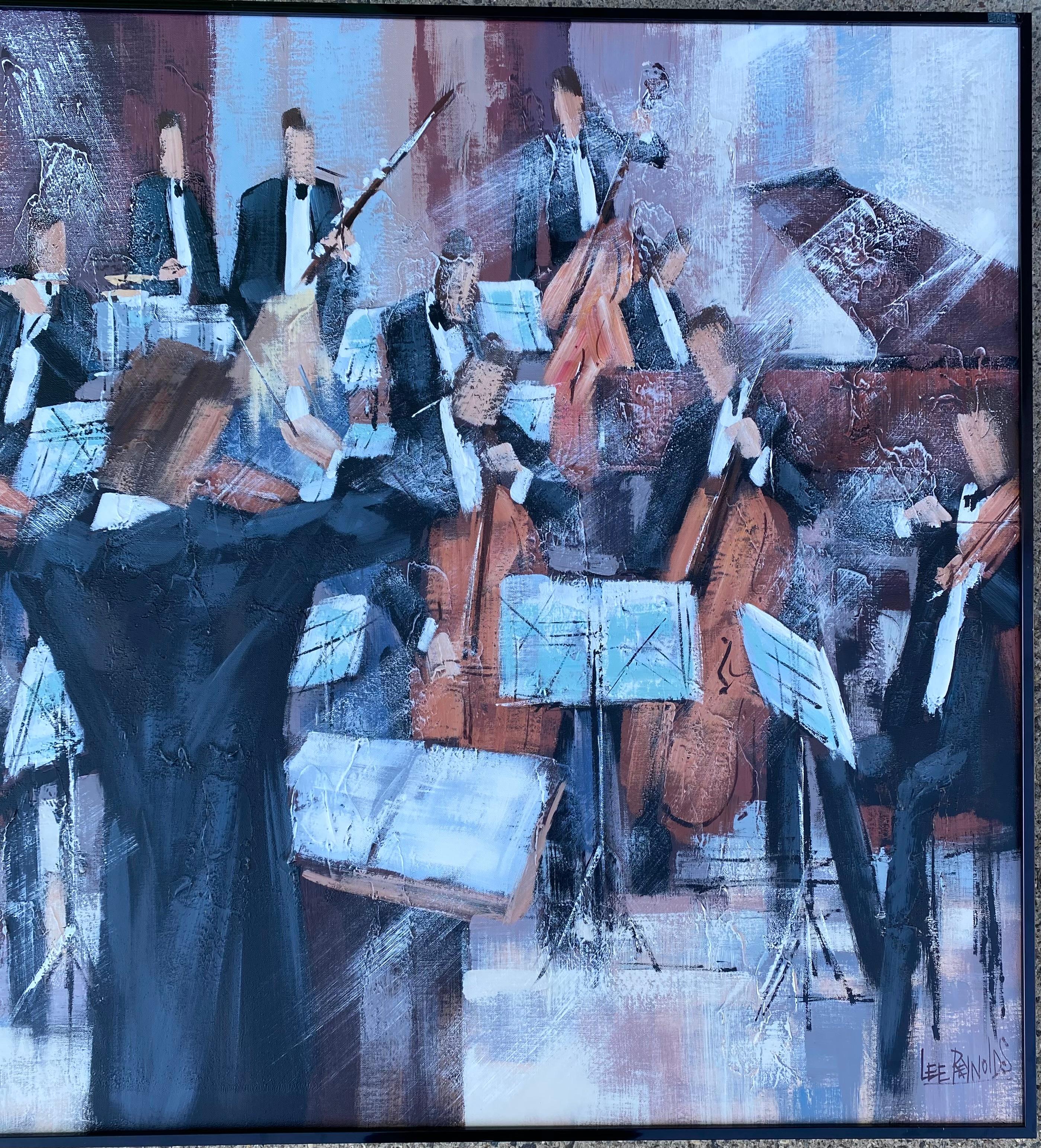 Orchestra - Painting Impressionismo astratto di Lee Reynolds
