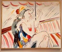 "Femme mettant du rouge à lèvres