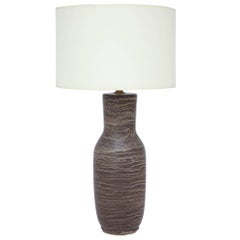 Lampada da tavolo in ceramica marrone Lee Rosen di Design Technics