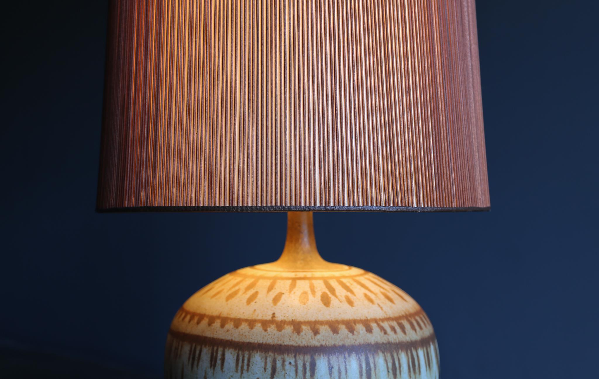 Lee Rosen Ceramic Table Lamp for Design Technics, circa 1955 In Good Condition In San Juan Capistrano, CA