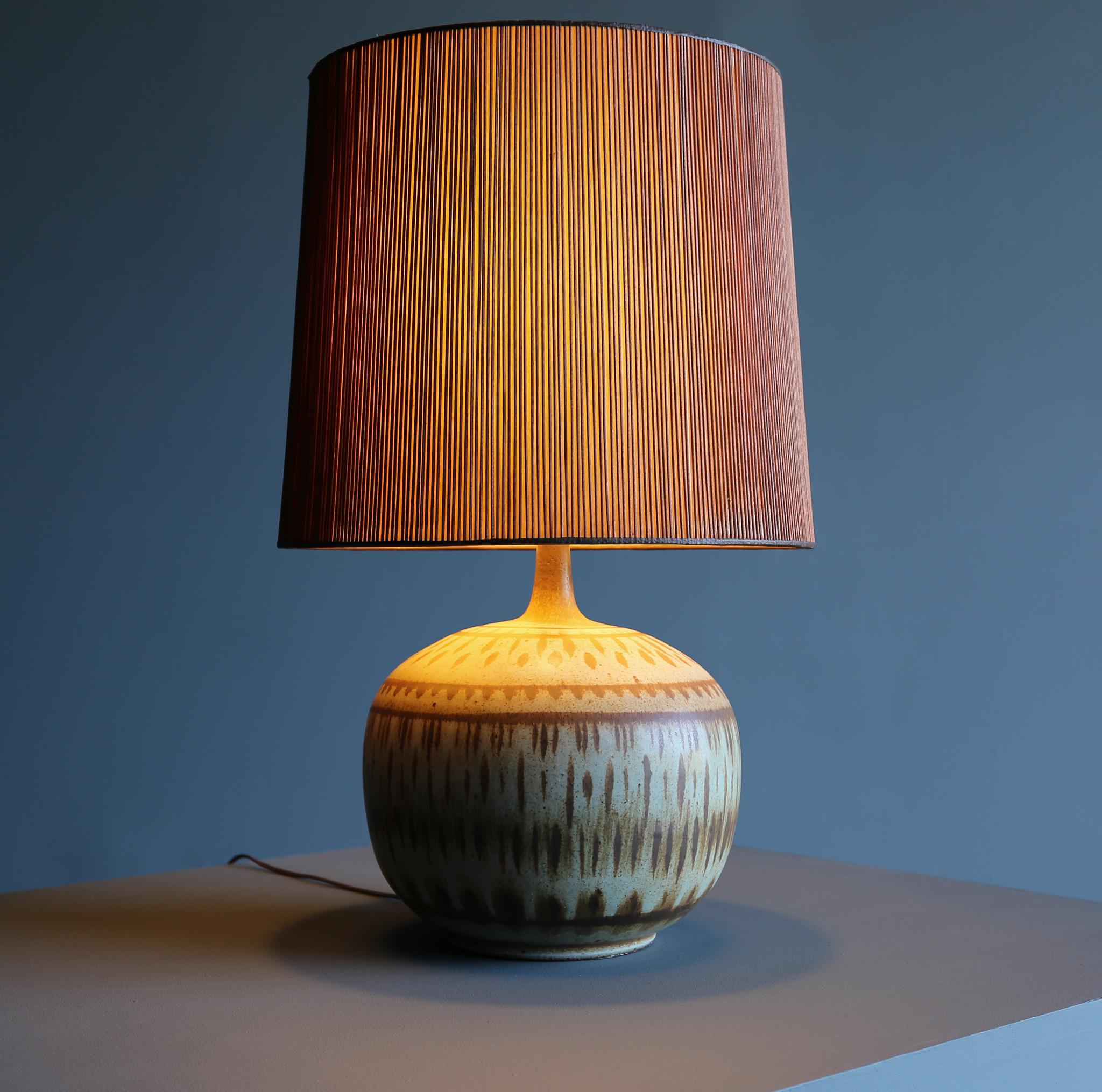 20th Century Lee Rosen Ceramic Table Lamp for Design Technics, circa 1955