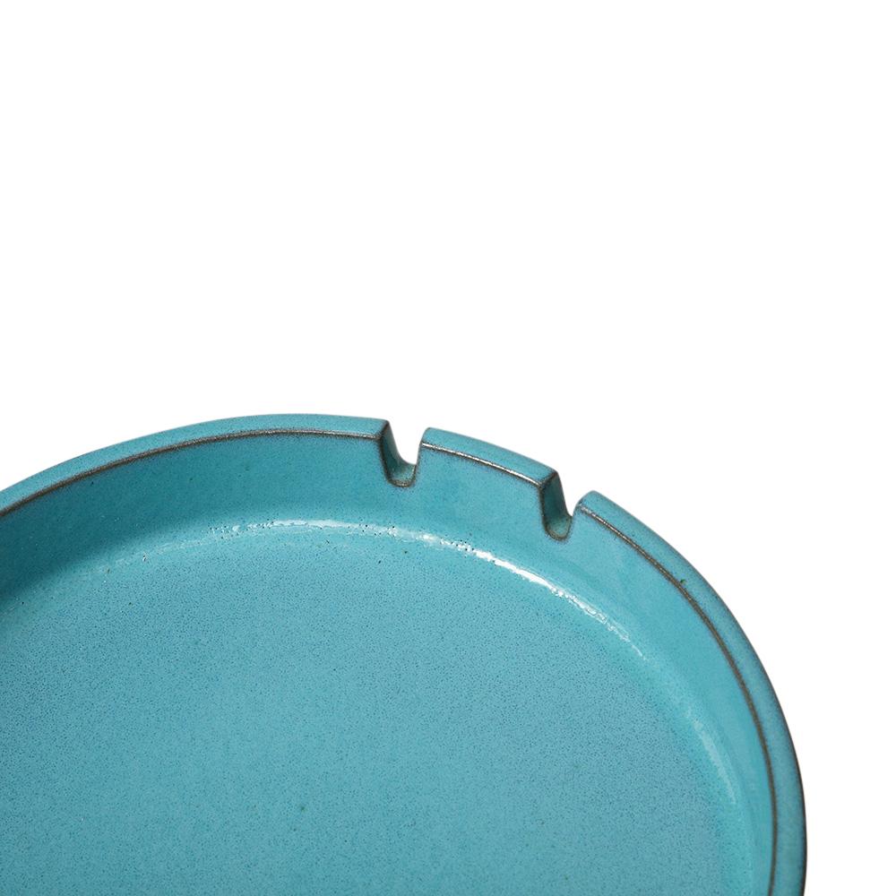 Lee Rosen Design Technics Aschenbecher, Keramik, blau, türkis, braun, signiert im Angebot 9