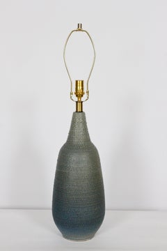 Lee Rosen Design-Technics Gradated Slate Blue to Army Green Stippled Table Lamp