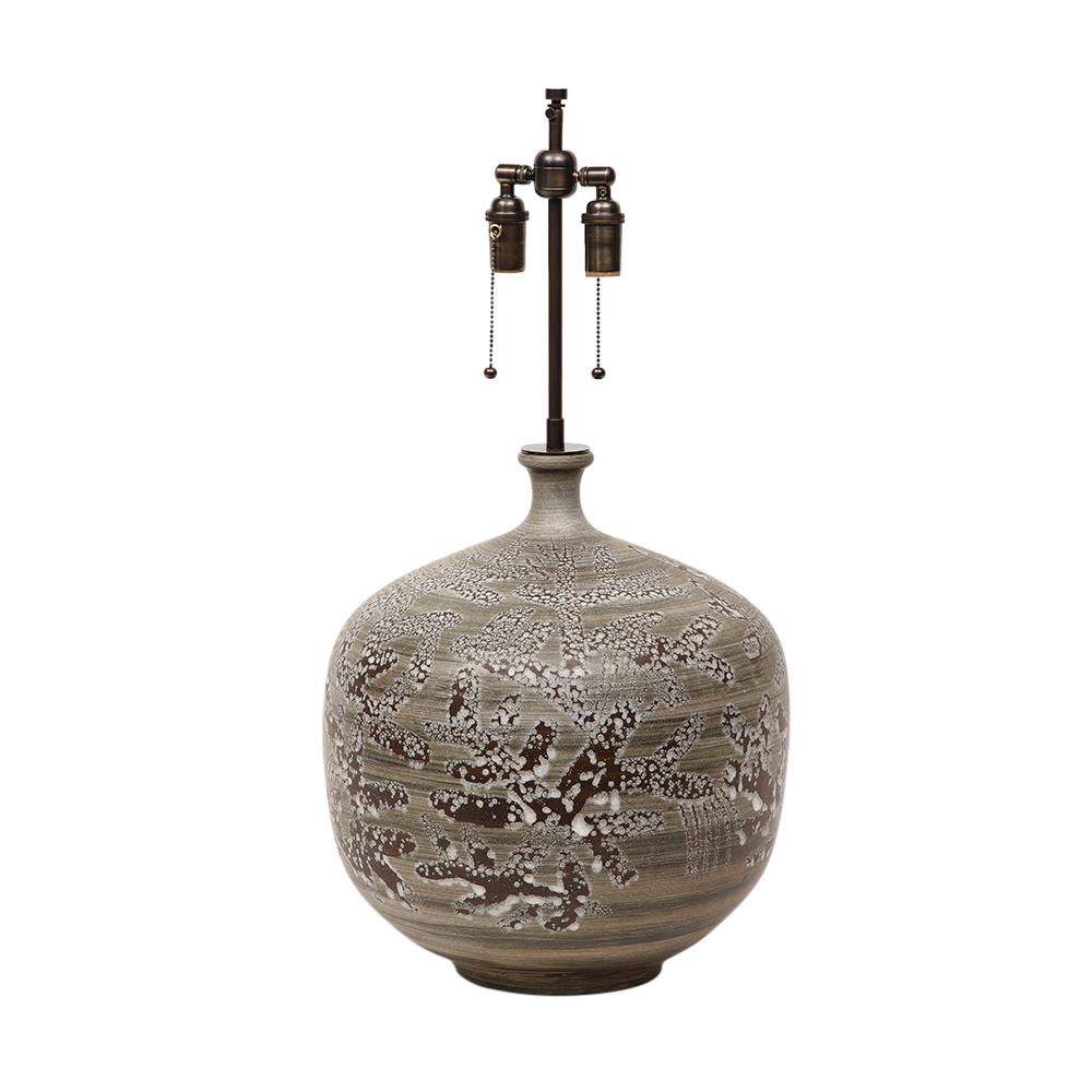Lee Rosen Design Technics Lampe, Keramik, abstrakt, signiert (Mitte des 20. Jahrhunderts) im Angebot