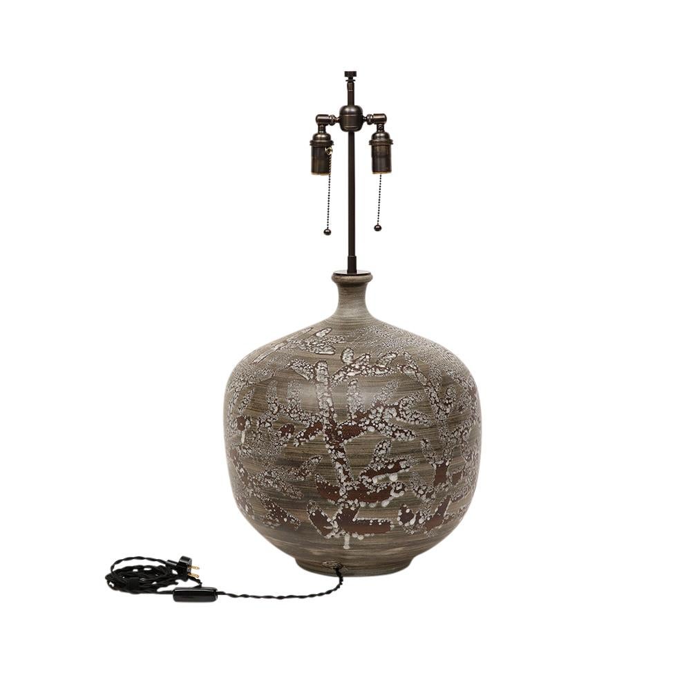 Céramique Lee Rosen Design Technics Lampe en céramique, abstraite, signée en vente