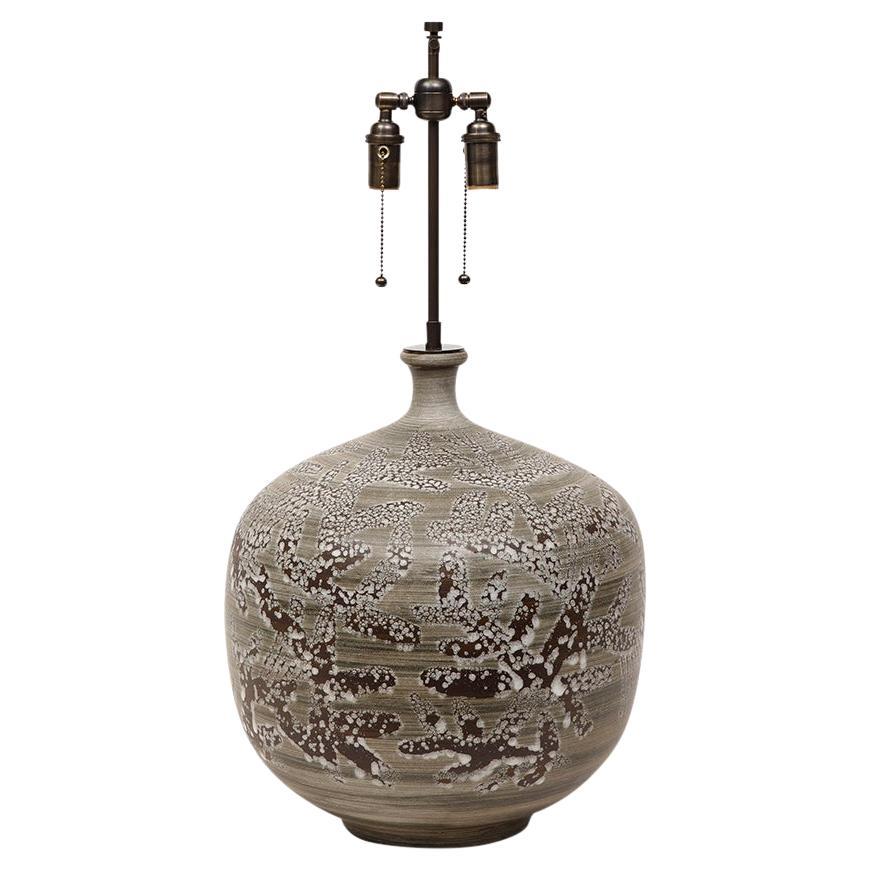 Lee Rosen Design Technics Lamp, Ceramic, Abstract, Signed For Sale
