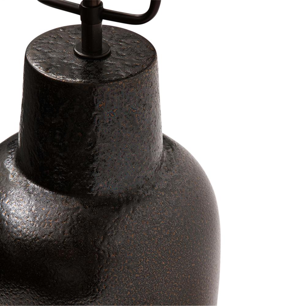 Lee Rosen Design Technics Lamp, Ceramic, Glazed Bronze Gunmetal  For Sale 7