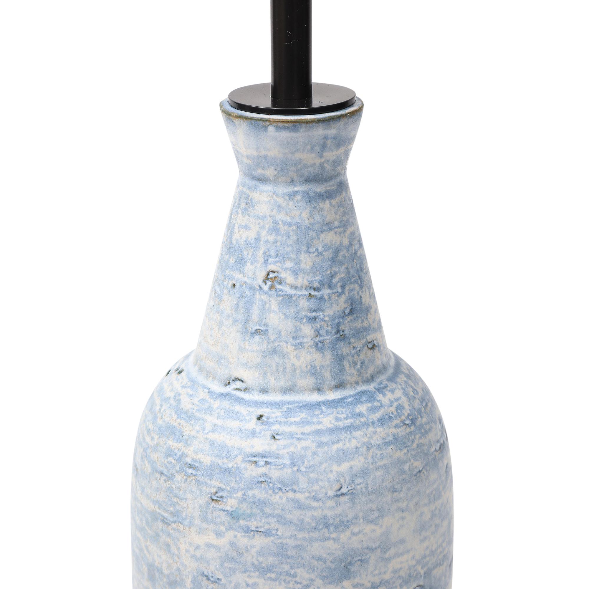 Lee Rosen Design Technics Table Lamp, Ceramic, Blue For Sale 5