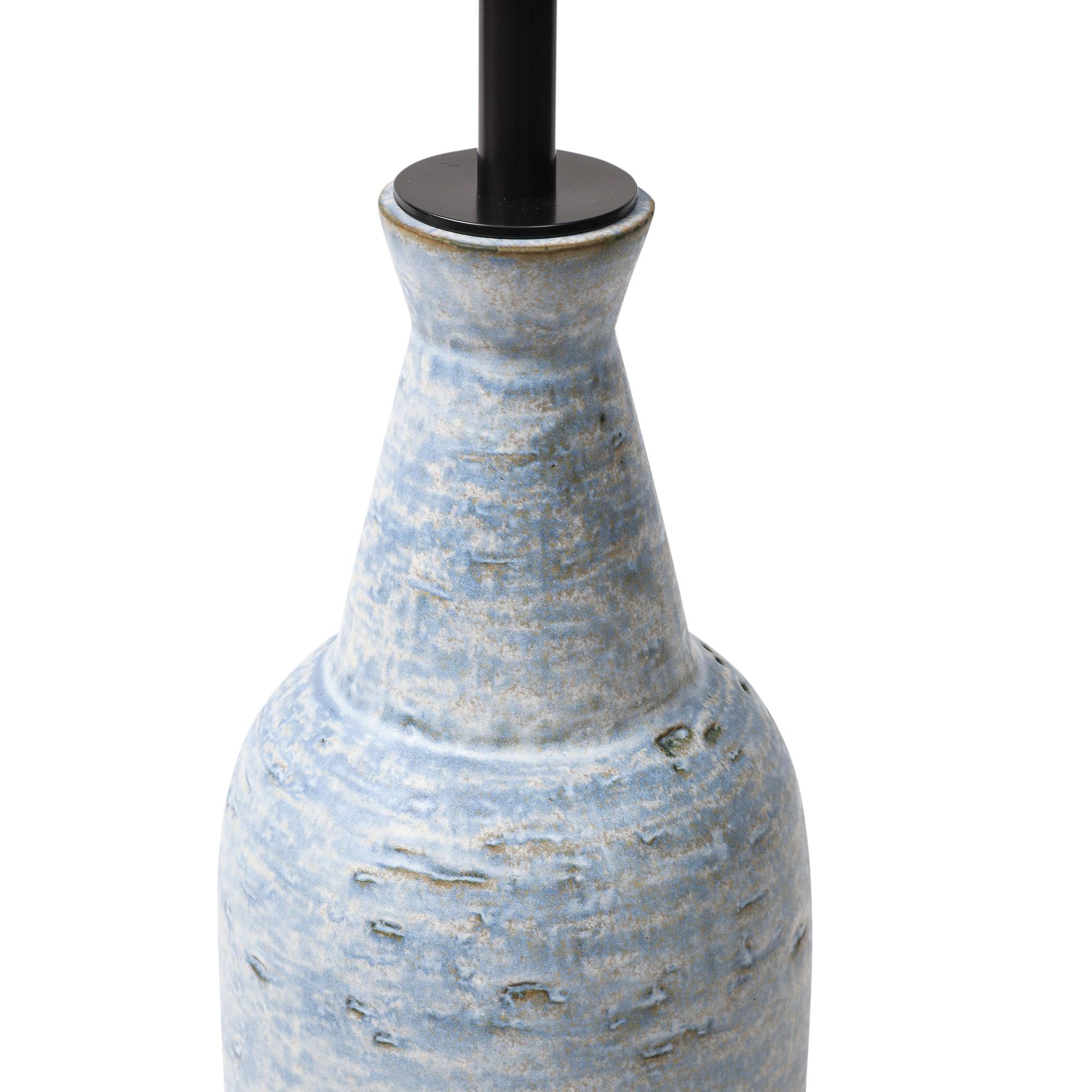 Lee Rosen Design Technics Table Lamp, Ceramic, Blue For Sale 8