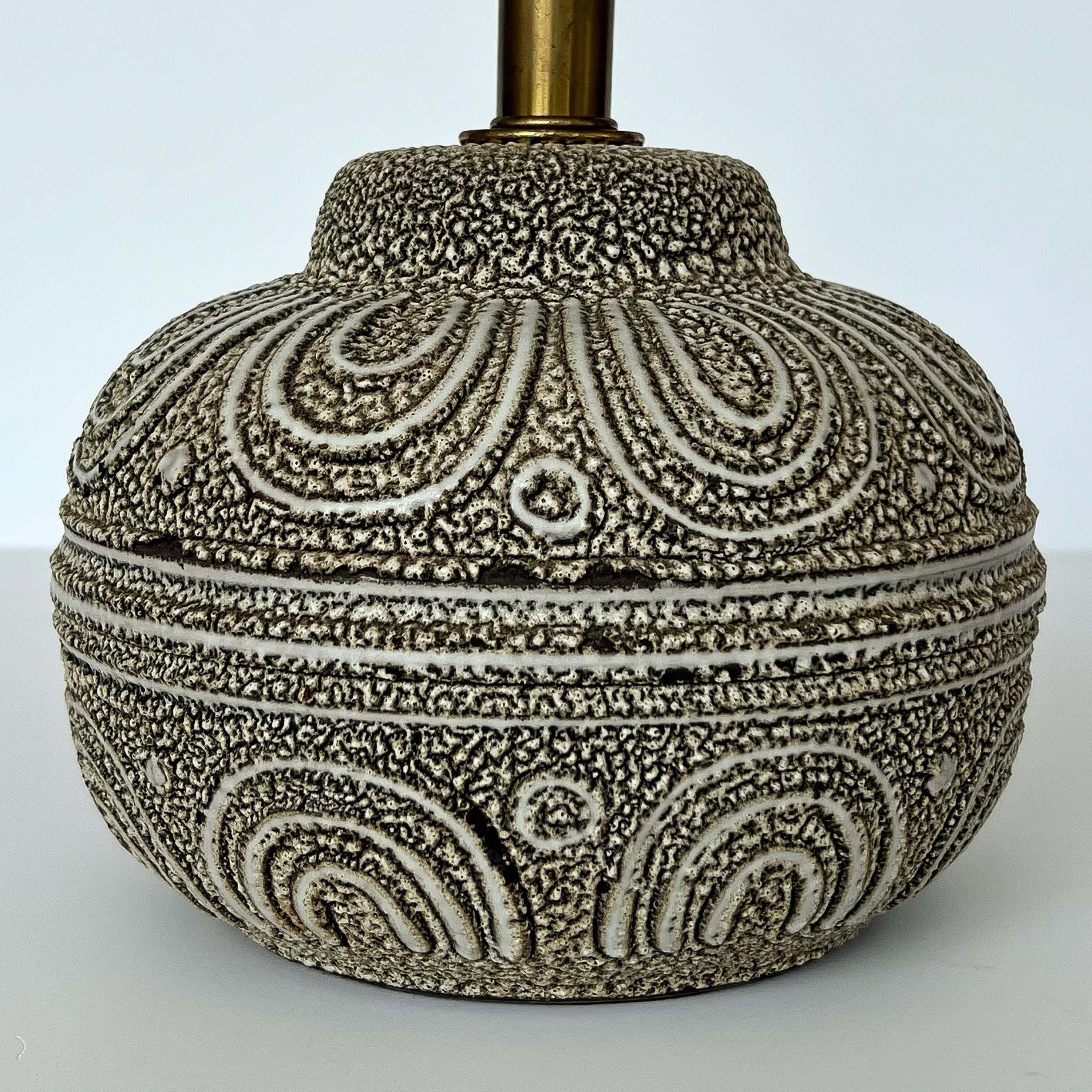 Lee Rosen Design Technics Textured Ceramic Table Lamp 1