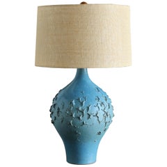 Lee Rosen for Design Technics Blue Ceramic Lamp, circa 1960