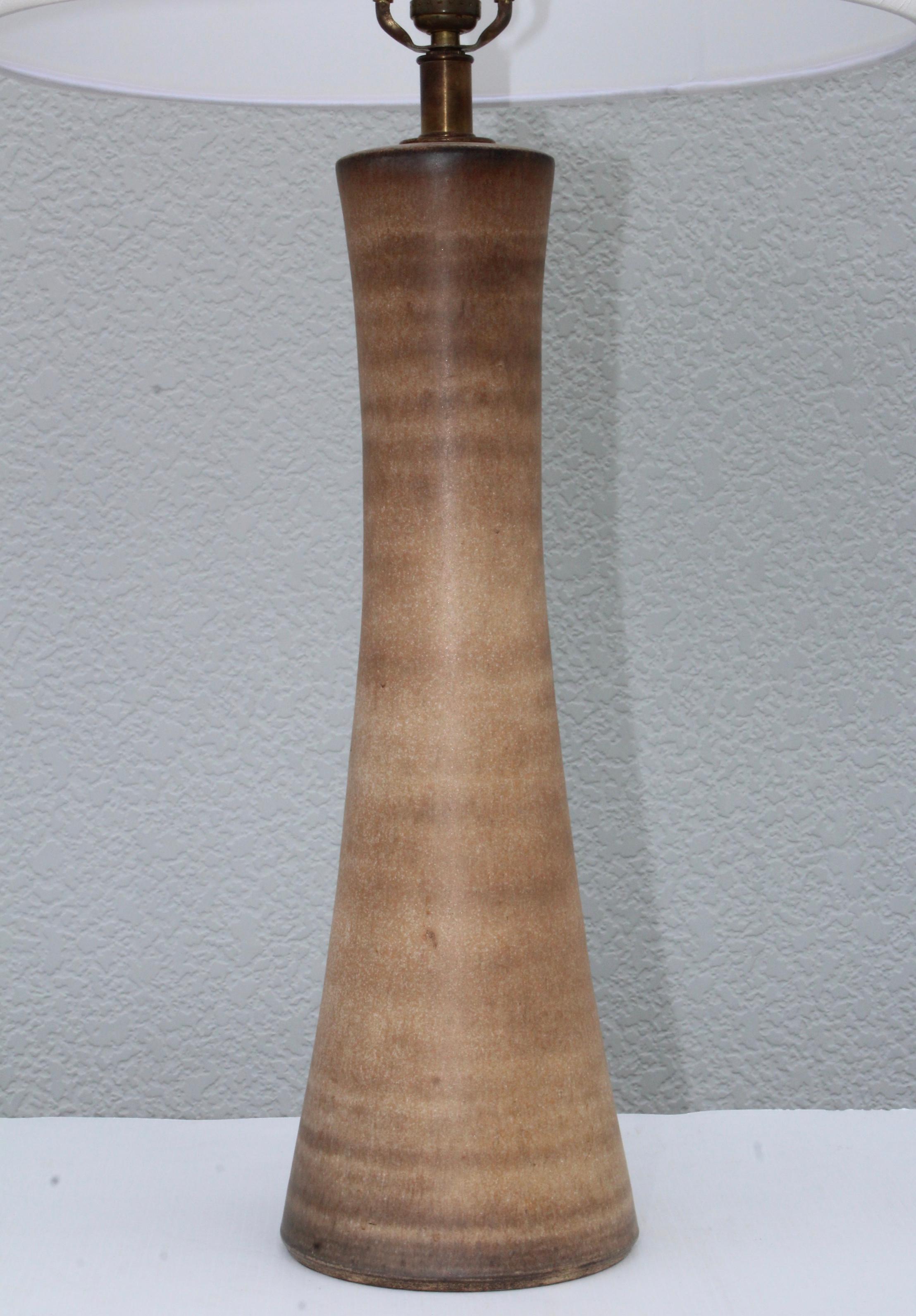 Mid-Century Modern Lee Rosen for Design Technics Ceramic Table Lamp