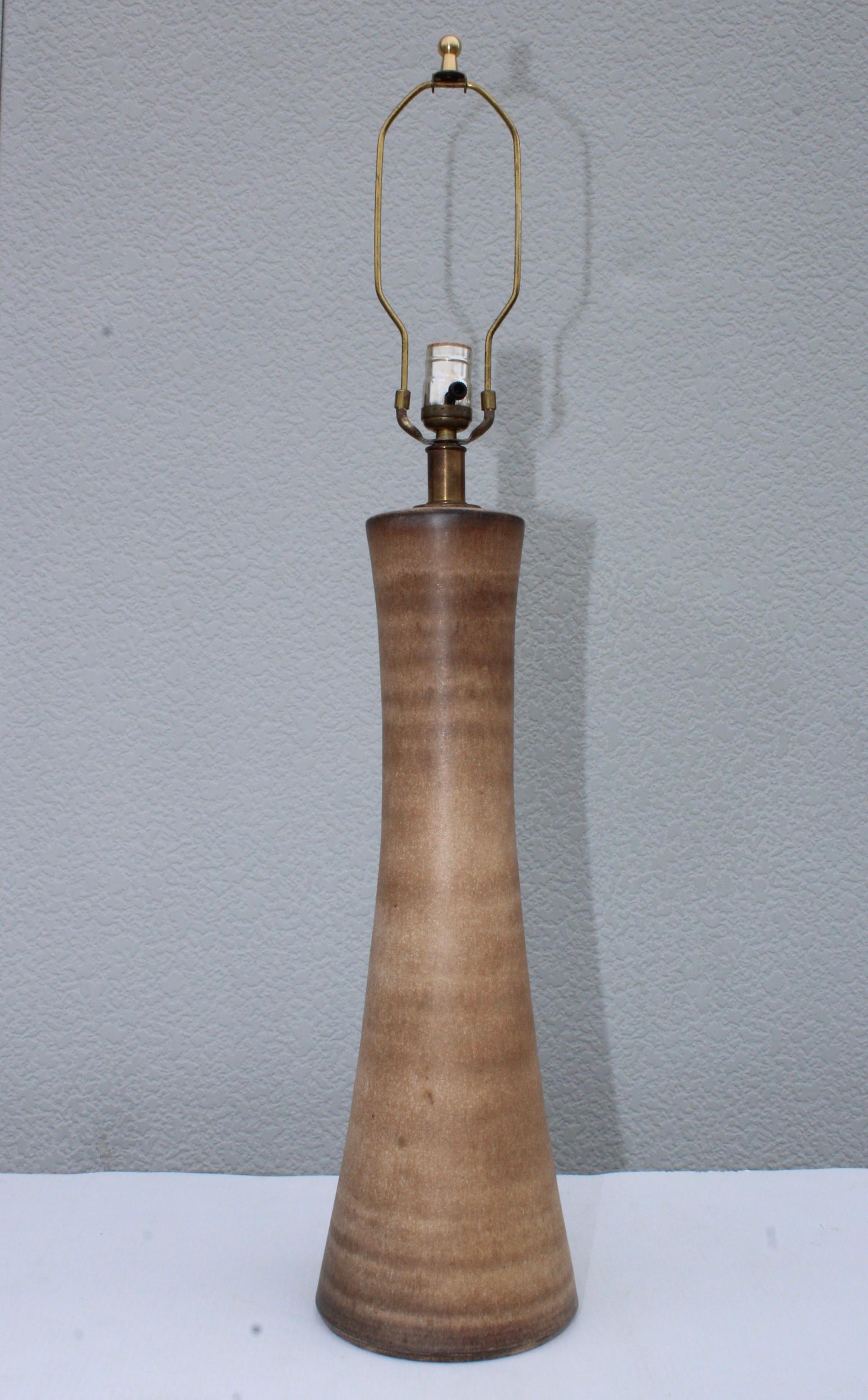 20th Century Lee Rosen for Design Technics Ceramic Table Lamp