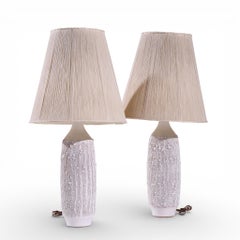 Lee Rosen for Design Technics Ceramic Table Lamp - Pair